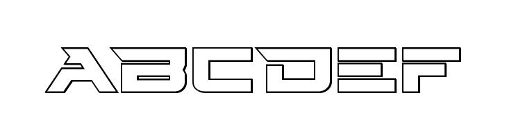 Cyberdyne Outline  Free Fonts Download