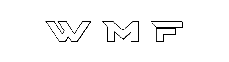 Cyberdyne Outline  Free Fonts Download