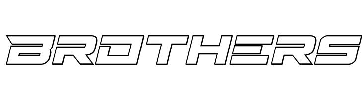 Cyberdyne Outline Italic  Free Fonts Download