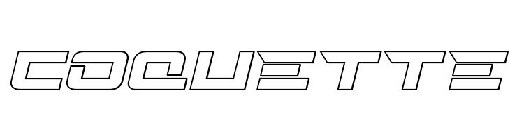 Cyberdyne Outline Italic  Free Fonts Download