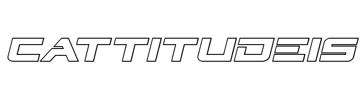 Cyberdyne Outline Italic  Free Fonts Download