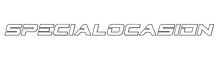 Cyberdyne Outline Italic  Free Fonts Download