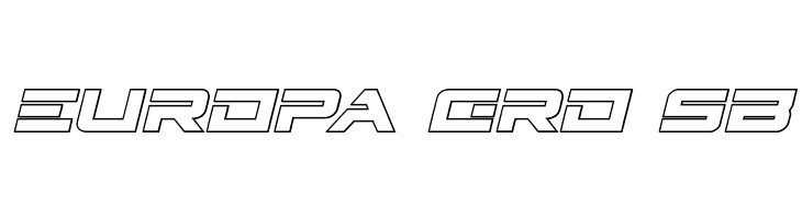 Cyberdyne Outline Italic  Free Fonts Download