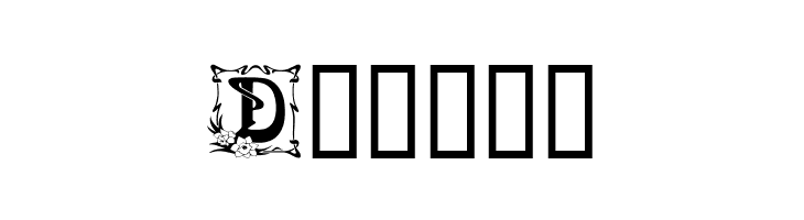 Capitular Floral  Free Fonts Download