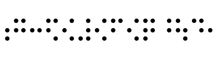 CHMC Braille  Free Fonts Download