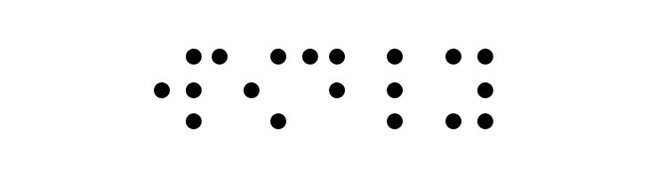 CHMC Braille  Free Fonts Download