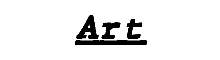 JMHTypewritermonoBlackUnder-Ita  Free Fonts Download