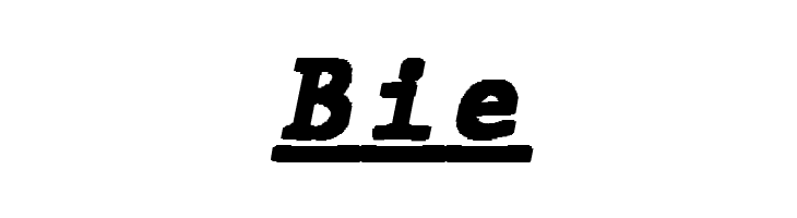 JMHTypewritermonoBlackUnder-Ita  Free Fonts Download