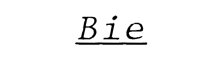 JMHTypewritermonoFineUnder-Ital  Free Fonts Download