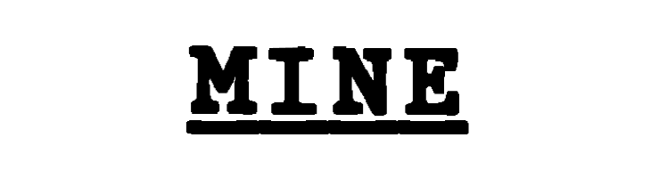 JMHTypewritermonoBlackUnder-Reg  Free Fonts Download