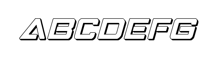 Strike Fighter 3D Italic  Free Fonts Download