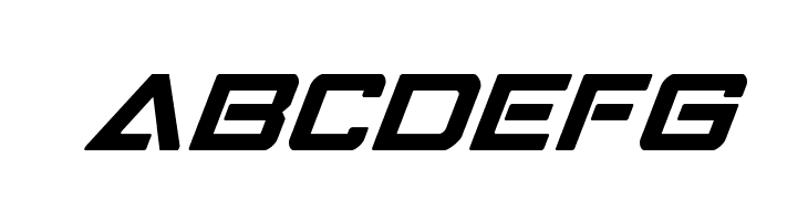 Strike Fighter Super-Italic  Free Fonts Download