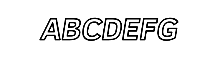 Fog Sans Outline Italic  Free Fonts Download