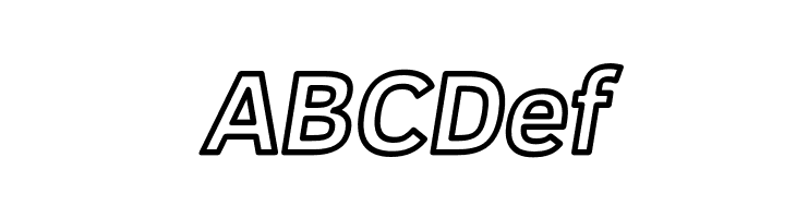 Fog Sans Outline Italic  Free Fonts Download