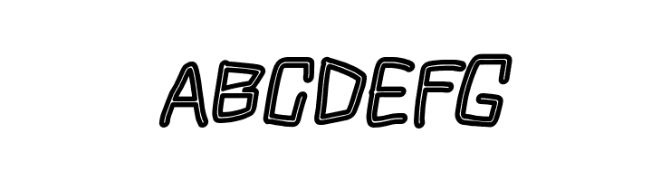 Squarish Fog Italic  Free Fonts Download