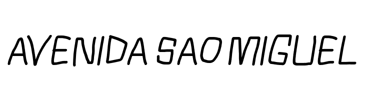 Squarish Italic  Free Fonts Download