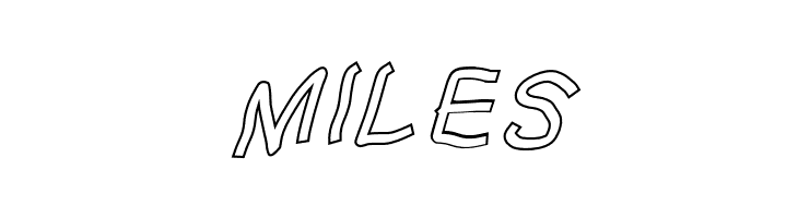 Squared Hand Oblique Outline  Free Fonts Download