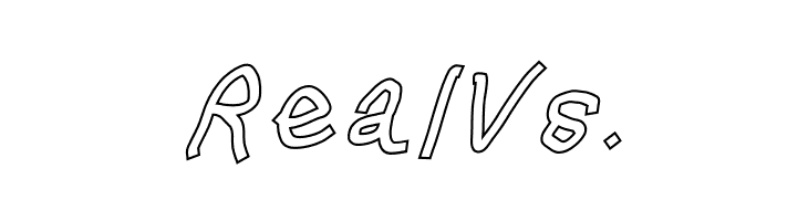 Squared Hand Oblique Outline  Free Fonts Download