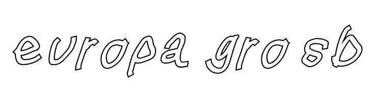 Squared Hand Oblique Outline  Free Fonts Download