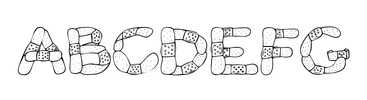 Gauze Strips  Free Fonts Download