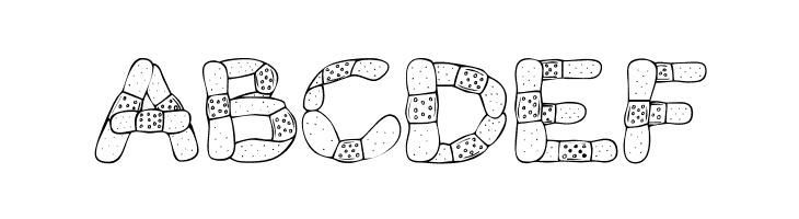 Gauze Strips  Free Fonts Download