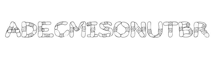 Gauze Strips  Free Fonts Download