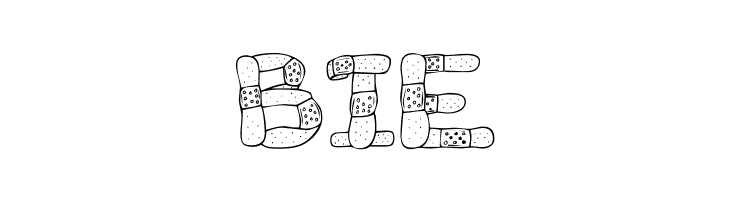 Gauze Strips  Free Fonts Download