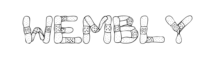 Gauze Strips  Free Fonts Download