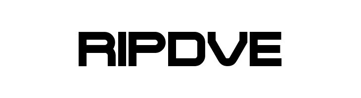 RIPDVE Terminator Two Font