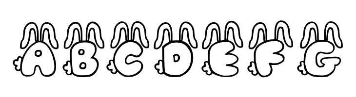 JI Bunny Caps  Free Fonts Download