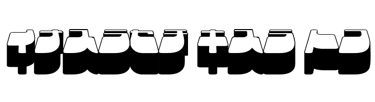 Frigate Katakana - 3D  Free Fonts Download