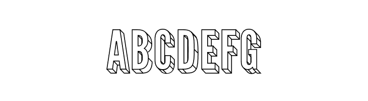 Warsaw Gothic 3D  Free Fonts Download