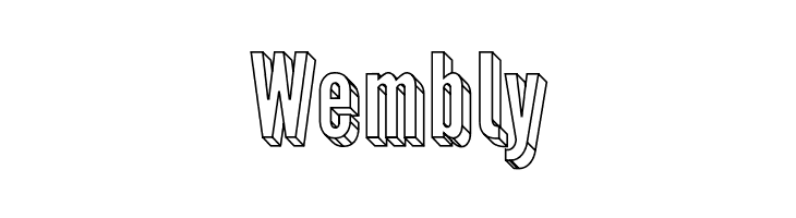 Warsaw Gothic 3D  Free Fonts Download