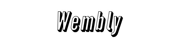 Warsaw Gothic Shadow Oblique  Free Fonts Download