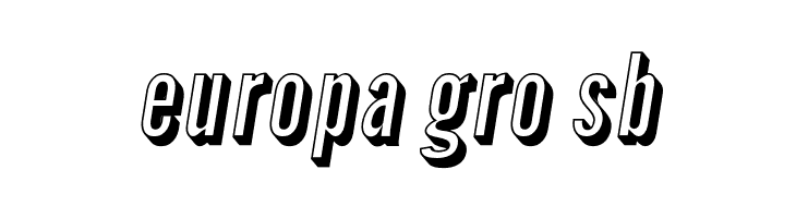 Warsaw Gothic Shadow Oblique  Free Fonts Download