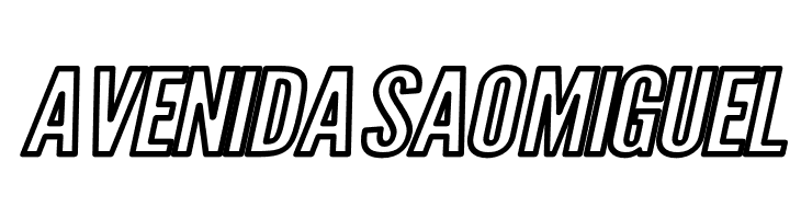 Warsaw Gothic Extended Outline Oblique  Free Fonts Download