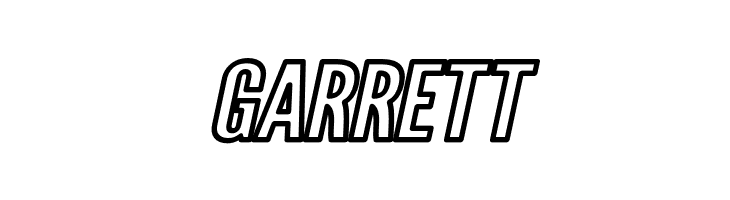 Warsaw Gothic Extended Outline Oblique  Free Fonts Download