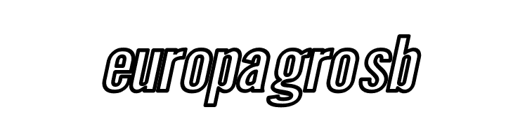 Warsaw Gothic Extended Outline Oblique  Free Fonts Download