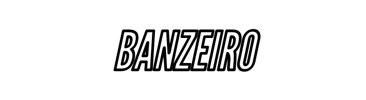 Warsaw Gothic Outline Oblique  Free Fonts Download