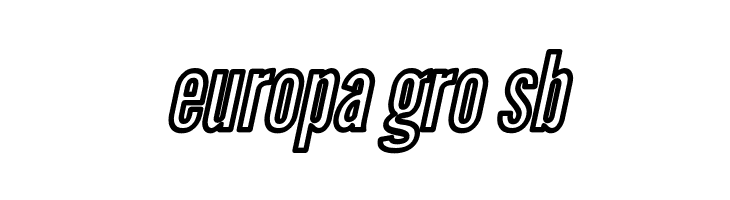 Warsaw Gothic Outline Oblique  Free Fonts Download