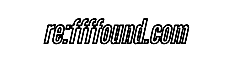 Warsaw Gothic Outline Oblique  Free Fonts Download