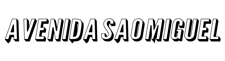 Warsaw Gothic Extended Shadow Oblique  Free Fonts Download