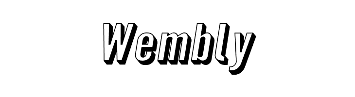 Warsaw Gothic Extended Shadow Oblique  Free Fonts Download