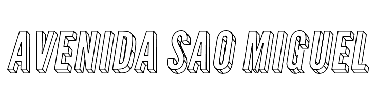 Warsaw Gothic 3D Oblique  Free Fonts Download