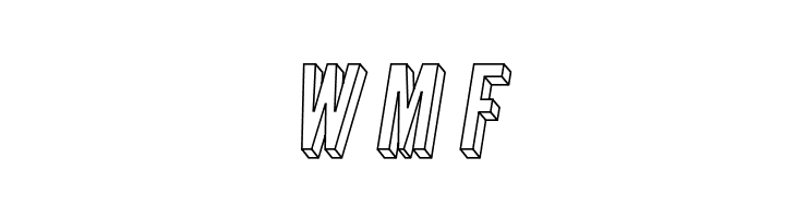 Warsaw Gothic 3D Oblique  Free Fonts Download