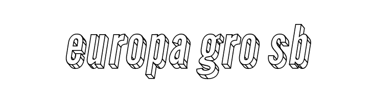 Warsaw Gothic 3D Oblique  Free Fonts Download