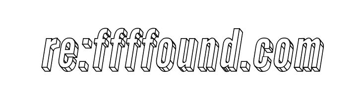 Warsaw Gothic 3D Oblique  Free Fonts Download