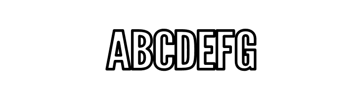 Warsaw Gothic Extended Outline  Free Fonts Download