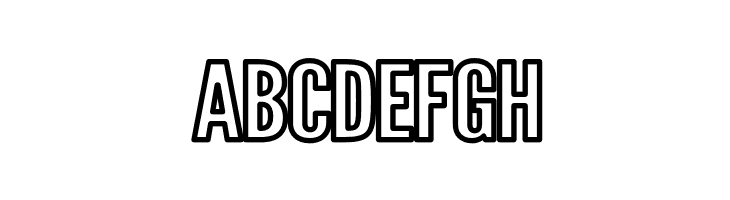 Warsaw Gothic Extended Outline  Free Fonts Download