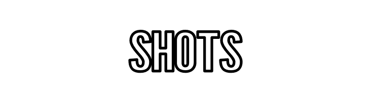 SHOTS Warsaw Gothic Extended Outline Font